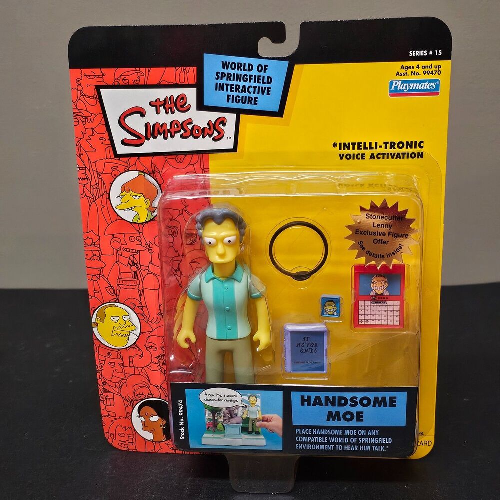 Handsome Moe World of Springfield Simpsons Intelli-tronic Figure 2003 NIP
